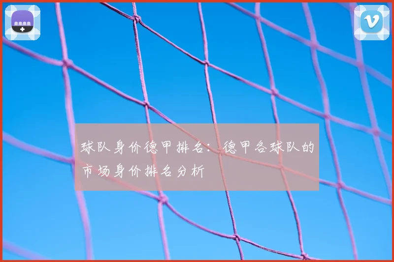 球队身价德甲排名：德甲各球队的市场身价排名分析